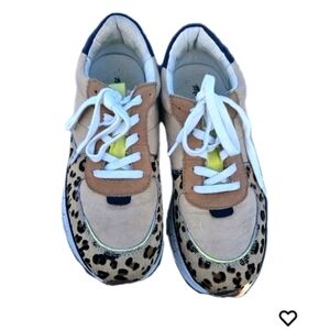 Madewell Kickoff Trainer In Spot Dot Mix Calf Hair And Nubuck Size 6.5 ECU